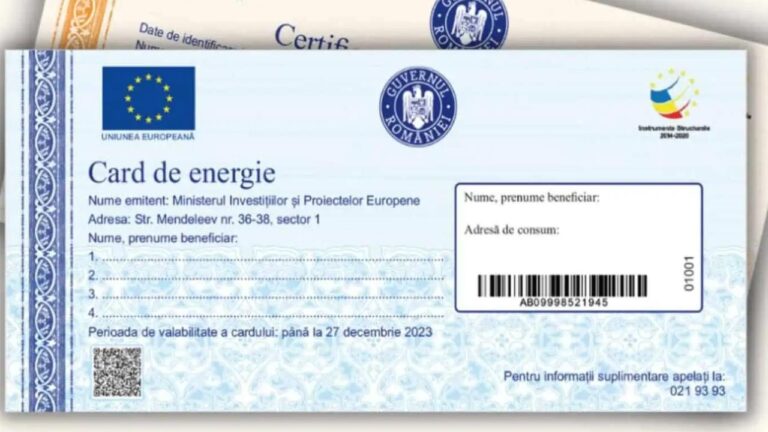 carduri de energie și tichete de energie 2026 – condiții de eligibilitate