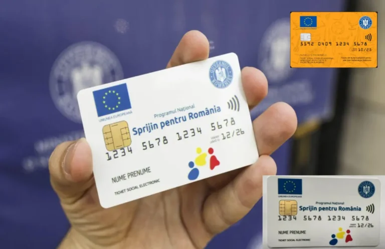 Carduri sociale utilizate pentru alimente și sprijin financiar în România