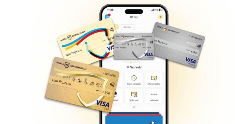 Aplicația BT Pay - Gestionare carduri si limite in aplicatia mobila