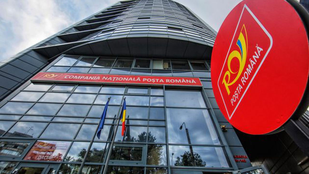 Contact Poșta Română: Urmărire colete internaționale, program oficii și asistență 4 Oficiu poștal cu sigla Poșta Română și un colet pe ghișeu