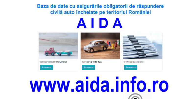 platforma aida verificare daune auto online gratuit 2026