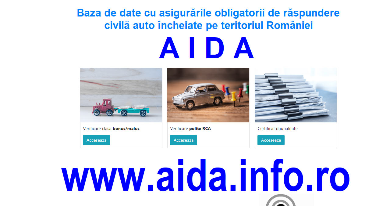 Cum verifici daunele auto și istoricul RCA gratuit online (Baza de date AIDA) 1 platforma aida verificare daune auto online gratuit 2026